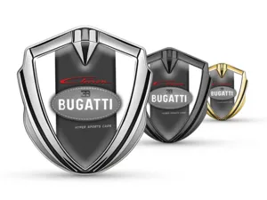 Bugatti Abzeichen Selbstklebend Robuste Standard Größe